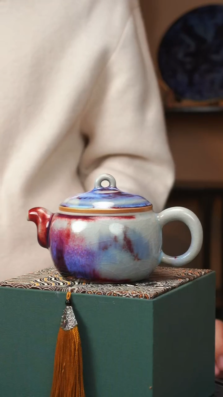 【闪购商品】【瓷辉钧窑】钧瓷茶壶