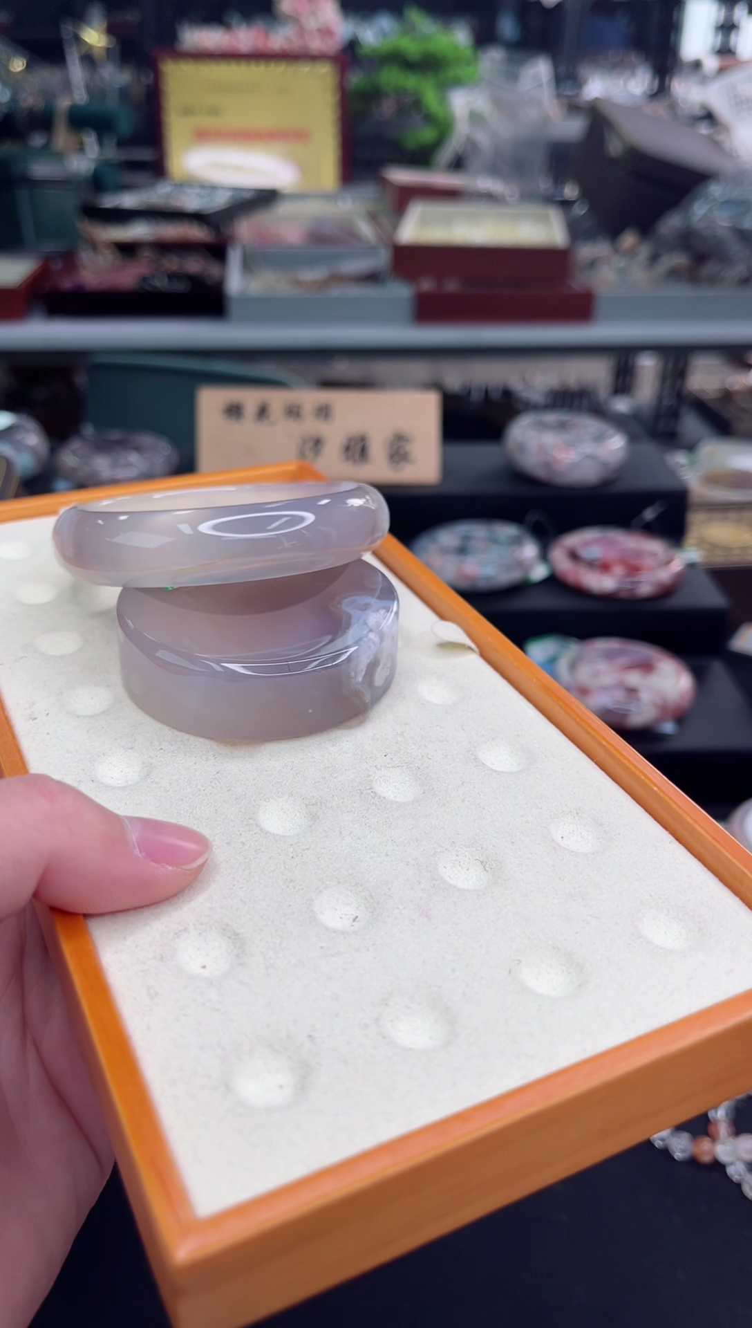 【闪购商品】石英质玉手镯未镶嵌61圈口（赠品镯心）36666736