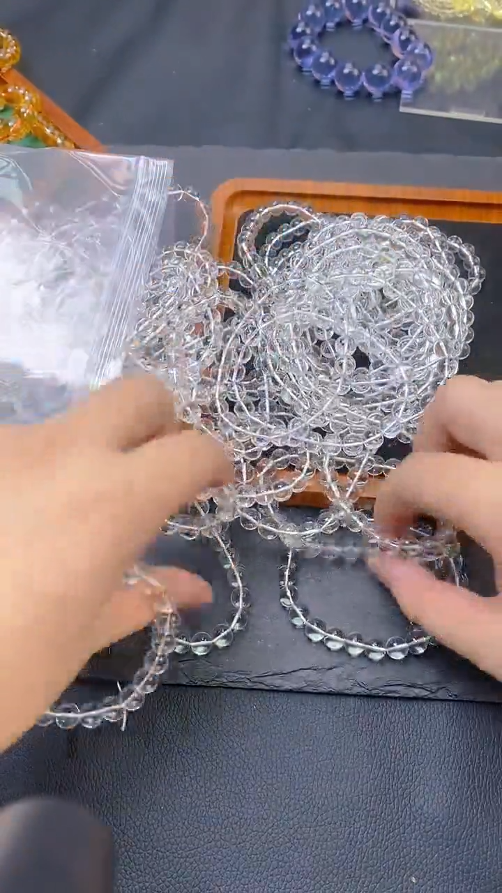 水晶手链未镶嵌白水晶8mm