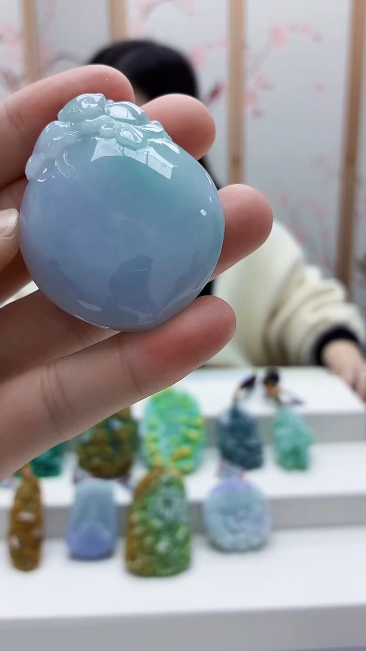 未镶嵌定制翡翠雨***…4852bb-毛货挂件