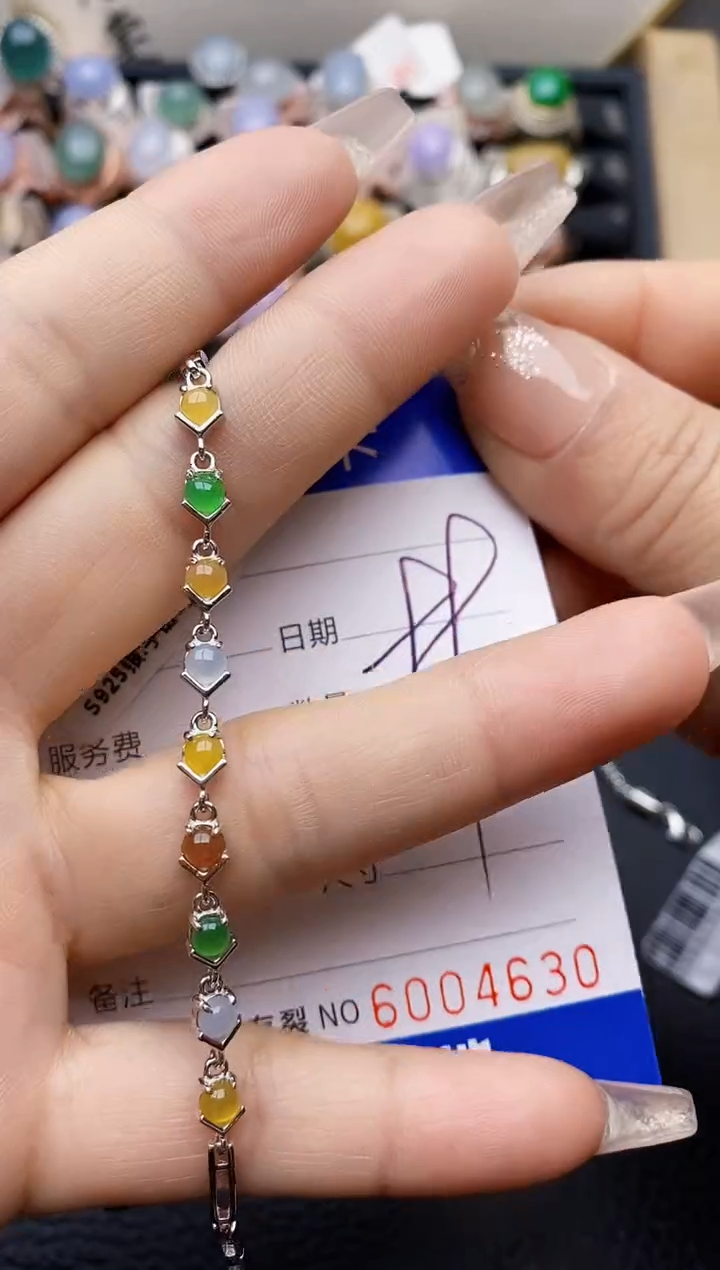 【闪购商品】翡翠戒指银S925镶嵌4630