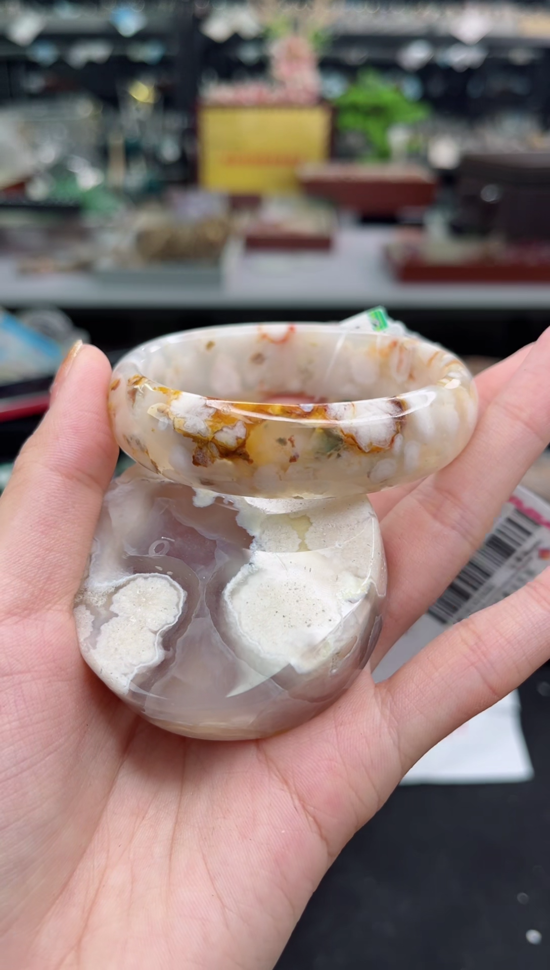 【闪购商品】石英质玉手镯未镶嵌57圈口（赠品镯心）1453134