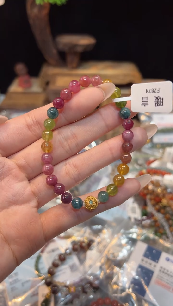 【闪购商品】碧玺手链未镶嵌手饰@@F2847