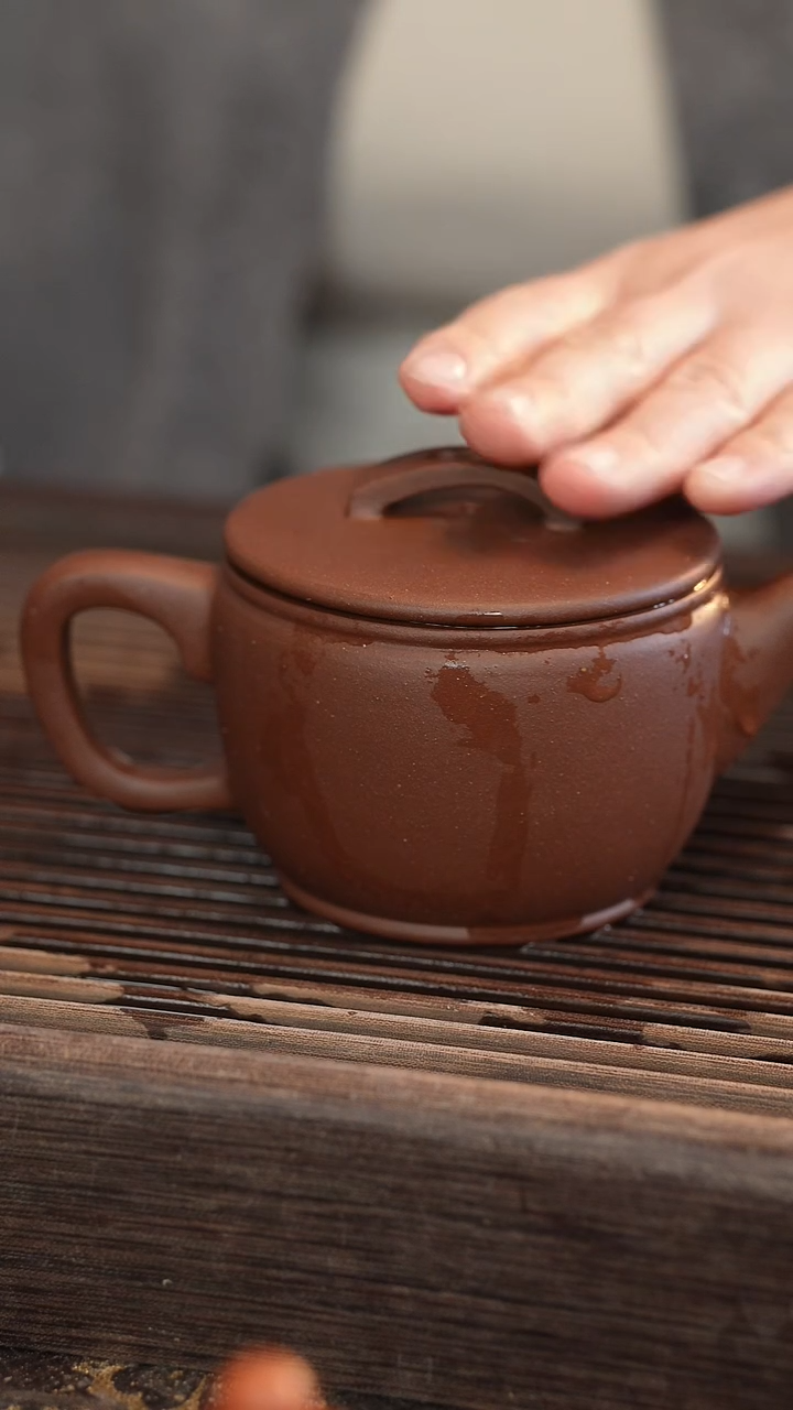 茶壶紫砂原矿手工制作   变色龙手锤料老紫泥  汉瓦220