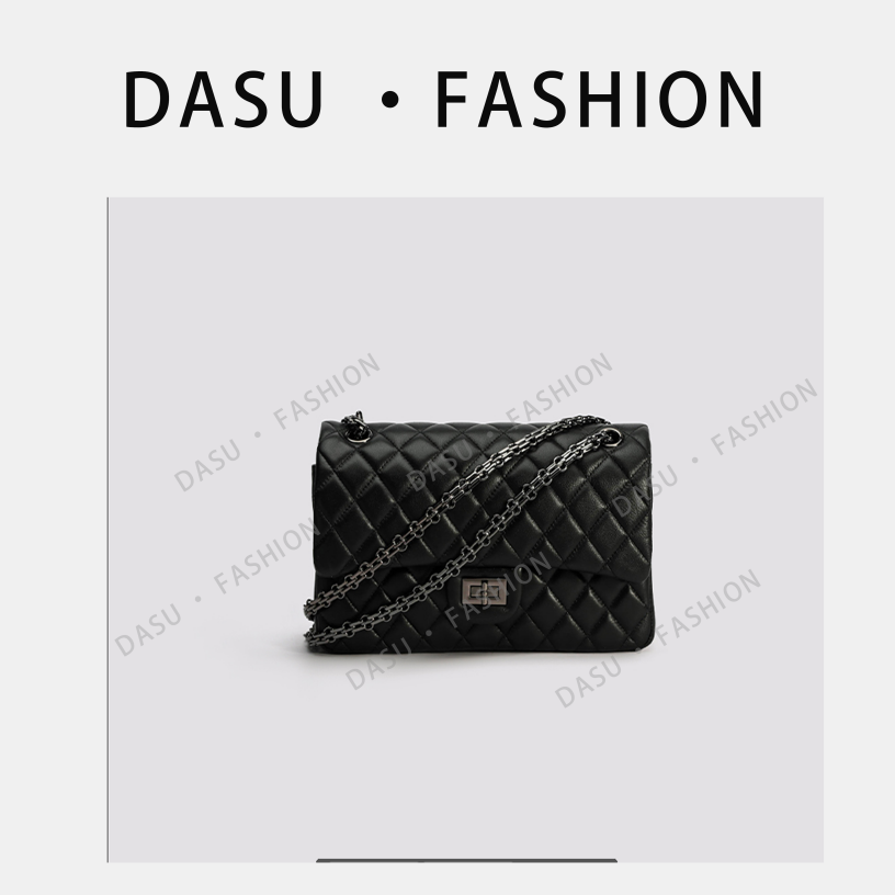 【苏总专属】SLBL-BW010-羊皮黑色轻奢女士时尚气质小众斜挎包