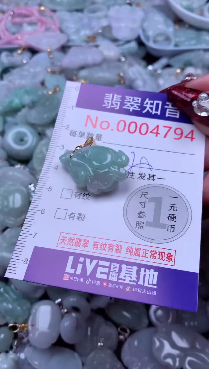 吊坠(不含链)未镶嵌翡翠4794