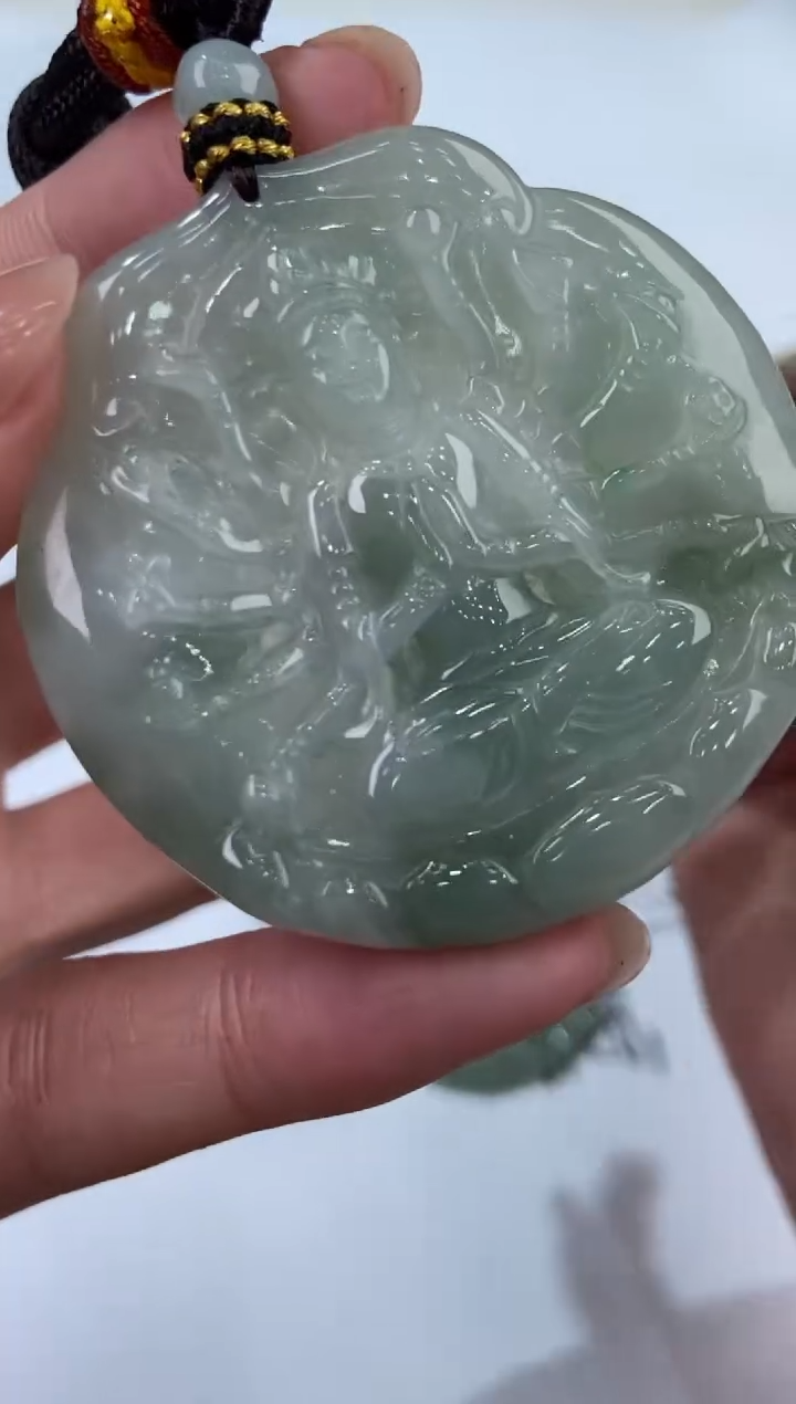 【闪购商品】翡翠未镶嵌颈饰2204178/苏/千手 多样性一件发