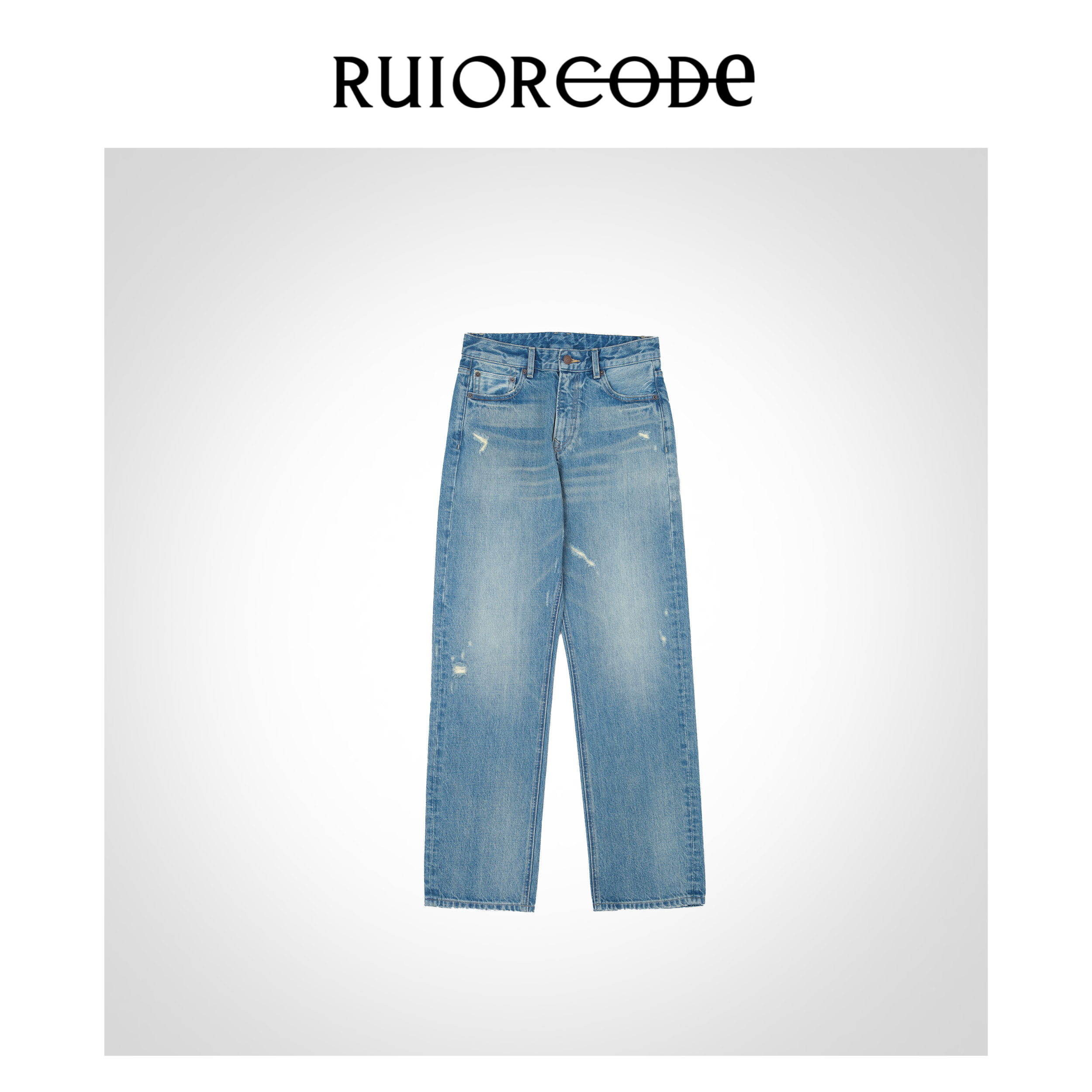 【RUIORCODE】复古磨破做旧褶皱感直筒牛仔裤&理性消费