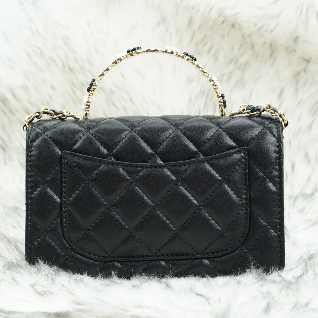 6807# 菱格手提时尚链条女包小香风洋气通勤包