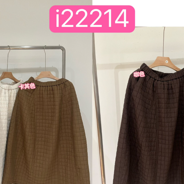【杭州S姐精品女装】夹棉格子裙i22214