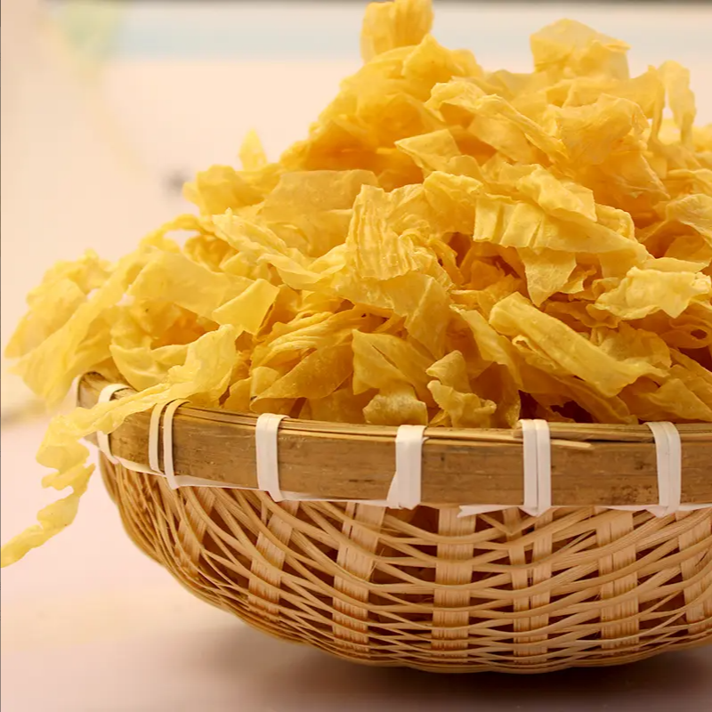 （无盐粒干豆皮）山东特产大豆素肉蛋白肉人造肉