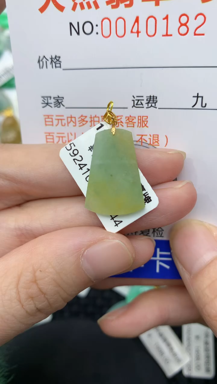 【闪购商品】翡翠颈饰18K金镶嵌11111111