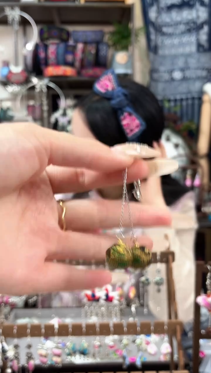 织绣民族风非遗老绣苗银饰品558**