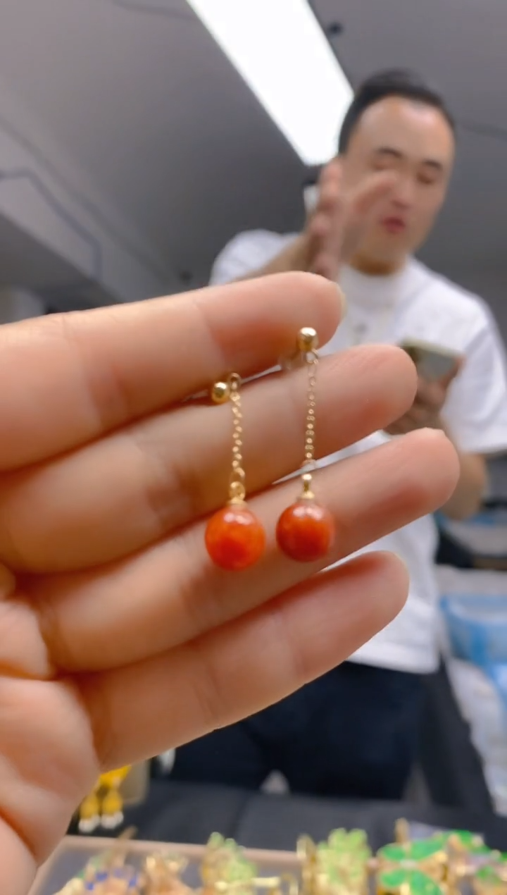 【闪购商品】翡翠耳饰合金0217翡翠耳钉