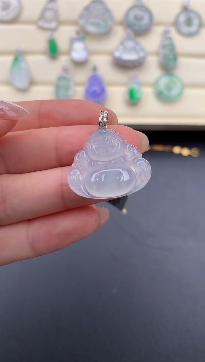 【闪购商品】翡翠颈饰18K金镶嵌X135      