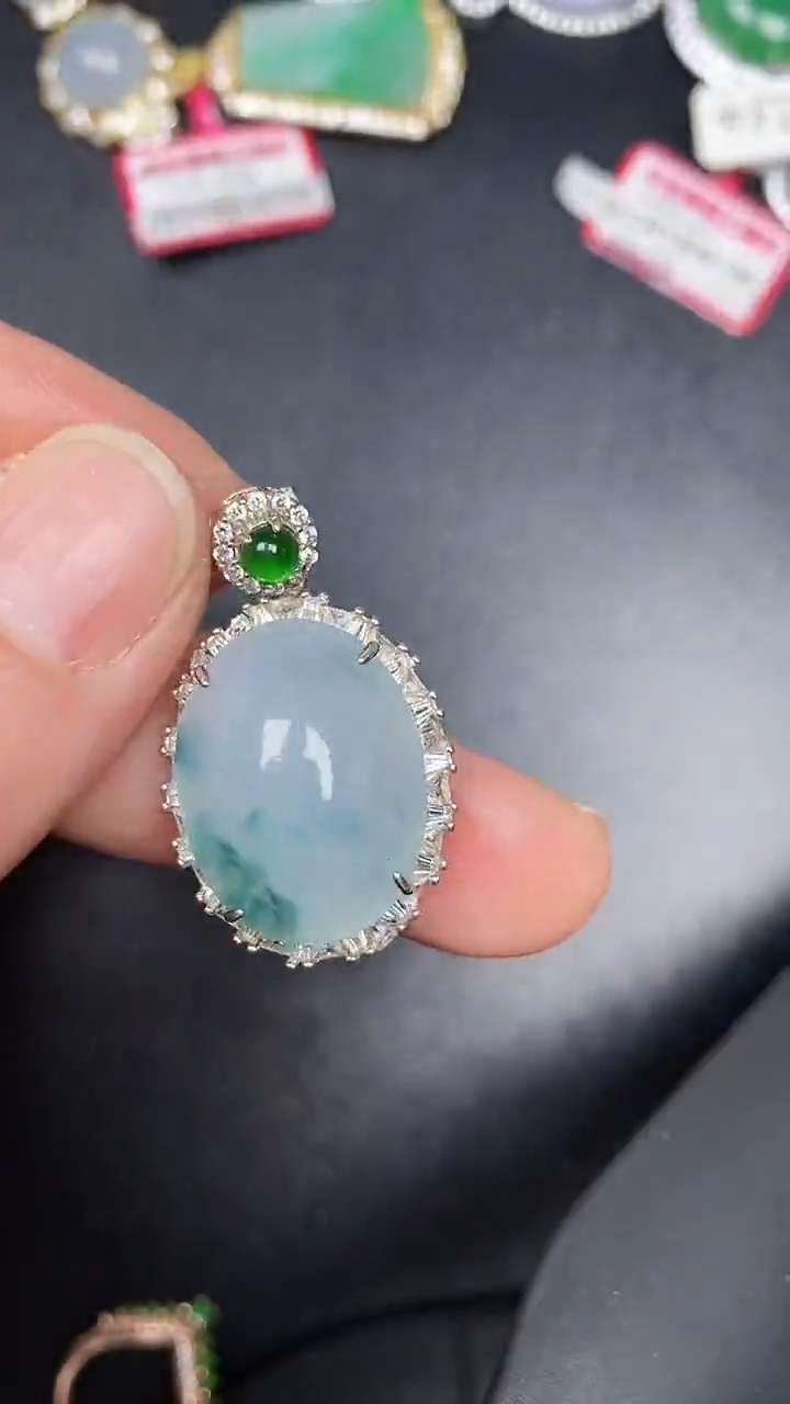 银S925镶嵌戒指翡翠3520