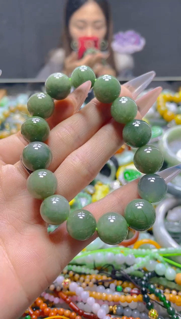 颈饰未镶嵌翡翠13MM