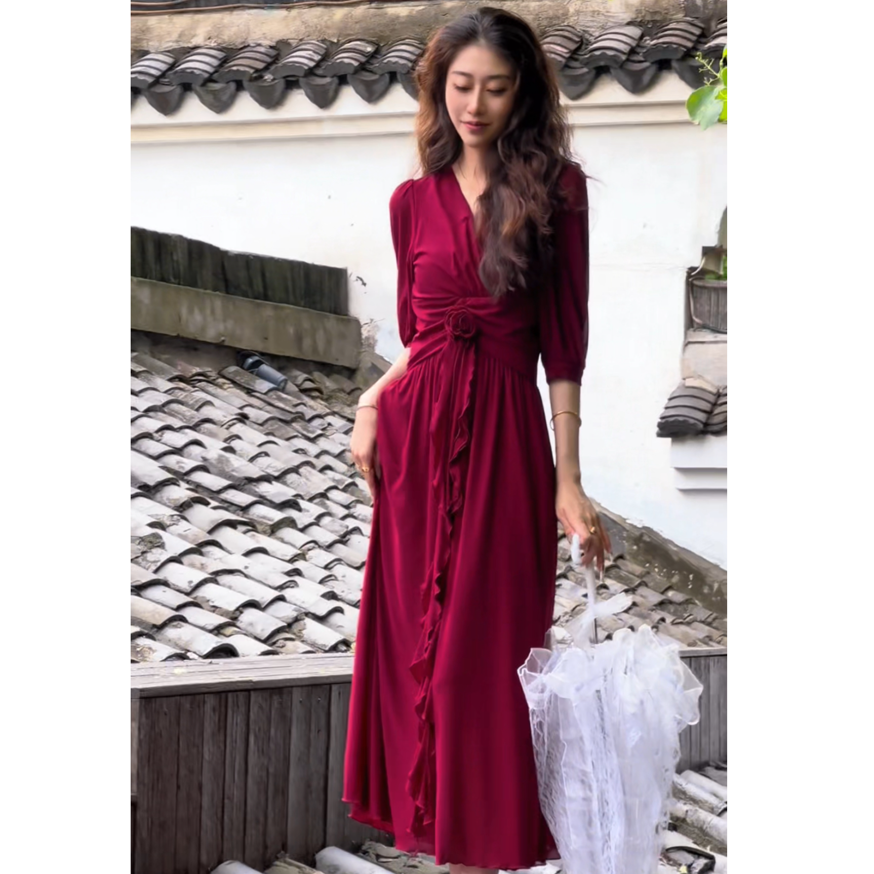 【路易十四】高级感气质收腰显瘦仙女温柔风连衣裙春夏