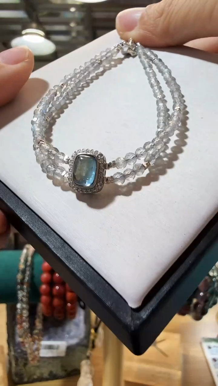未镶嵌手链拉长石优0295  多样性发一件 