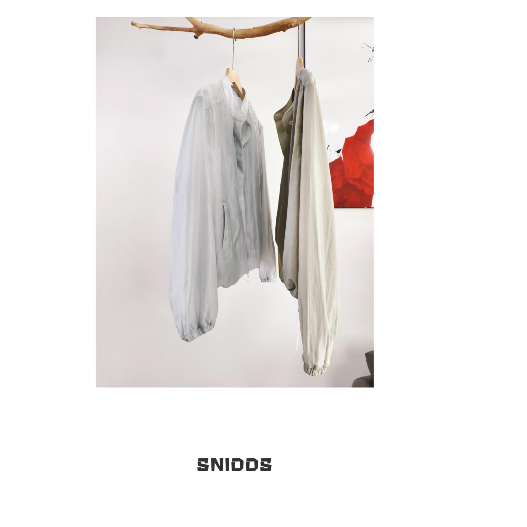 女士夏季 光泽感莱赛铜氨混纺圆领夹克外套