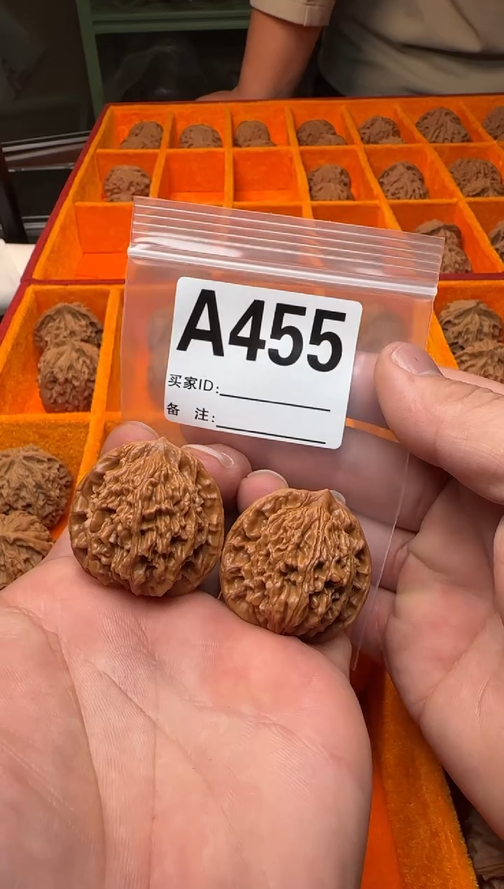 吊坠文玩核桃麦虎36-A455