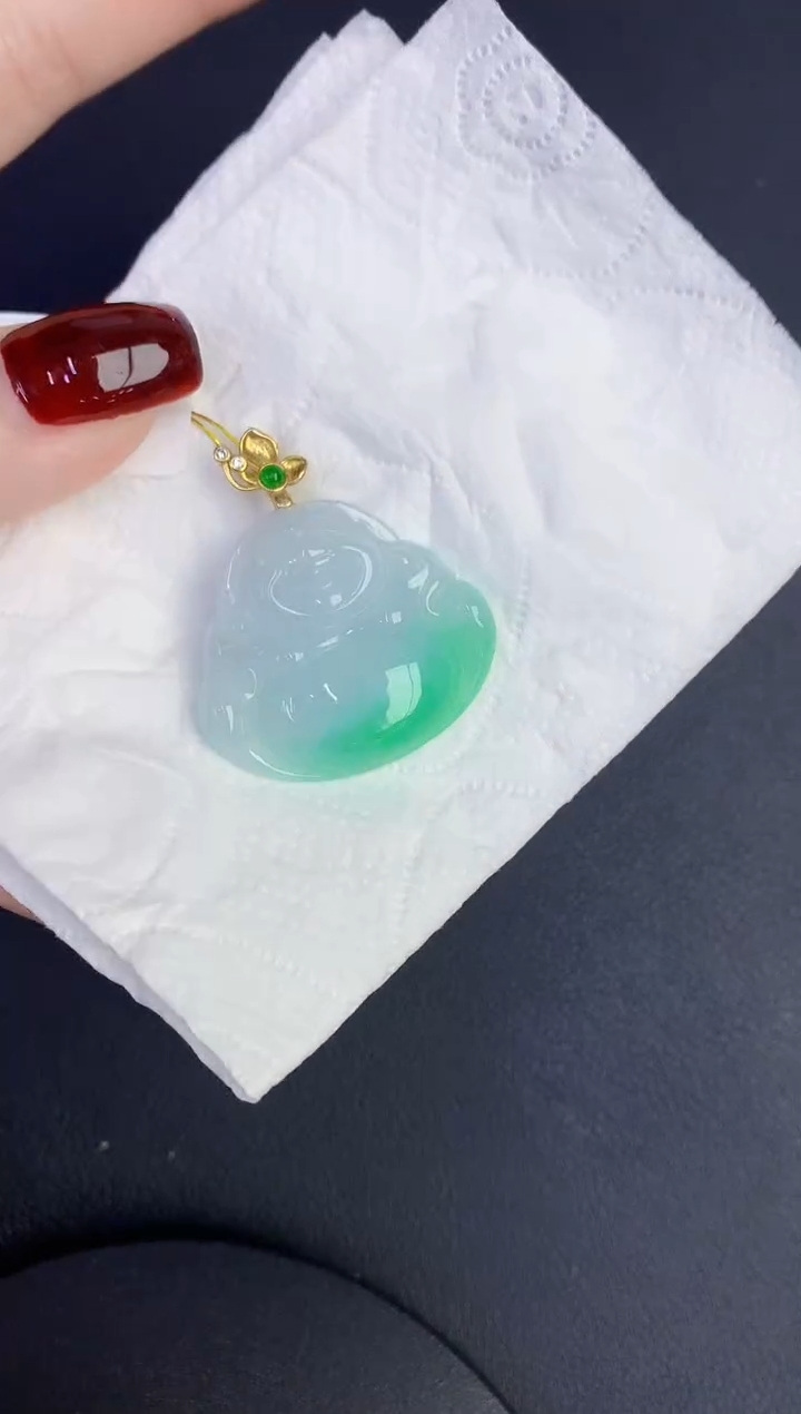 颈饰未镶嵌翡翠缅甸天然翡翠a货