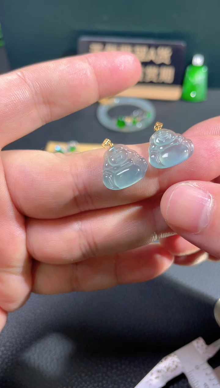 【闪购商品】翡翠颈饰18K金镶嵌翡翠