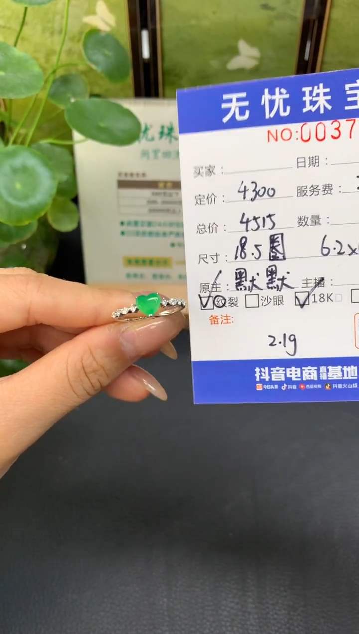 18K金镶嵌定制翡翠?****️D66