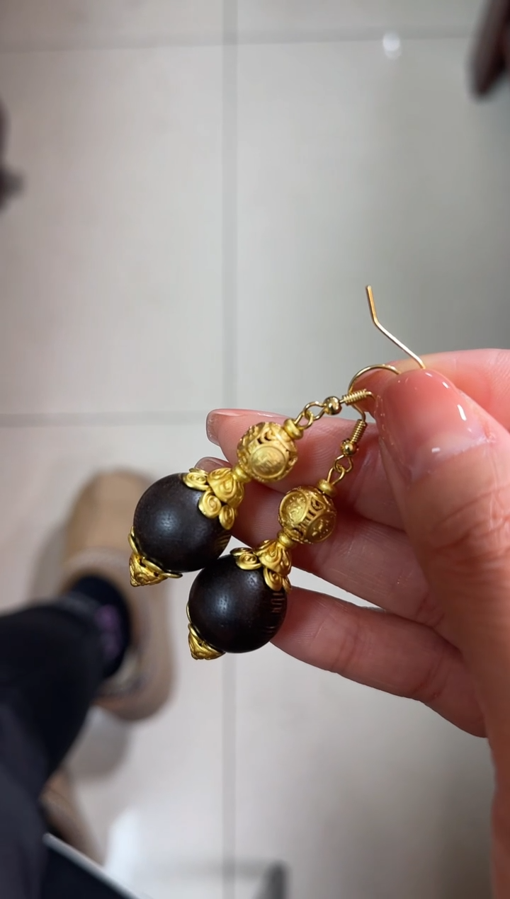 【闪购商品】沉香摆件臣妾做不到木木款耳钩