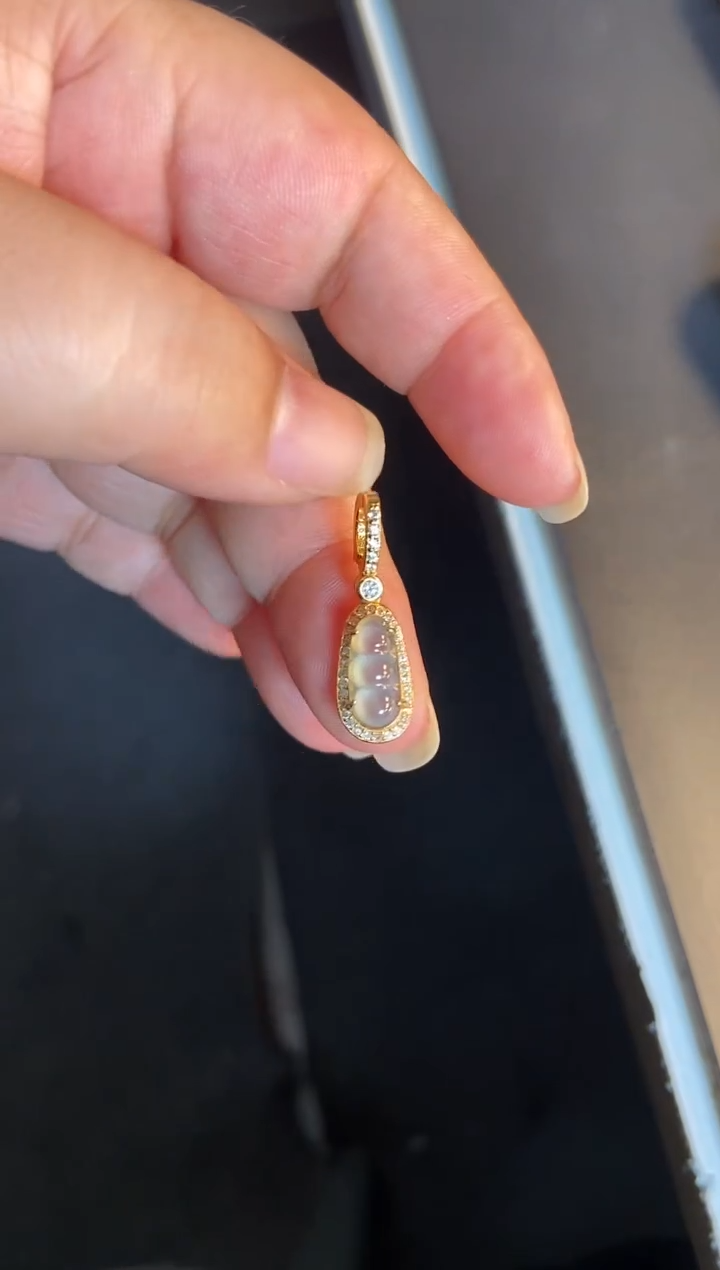 吊坠(不含链)银S925镶嵌翡翠1