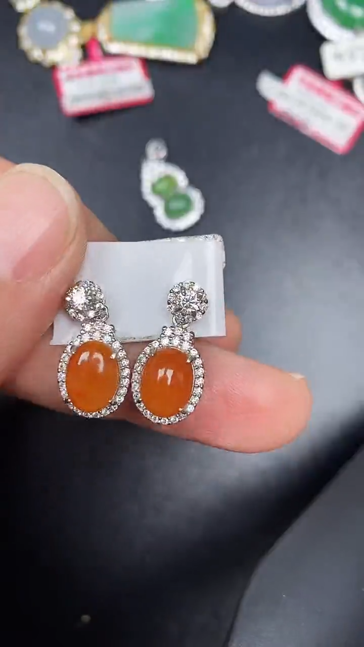 银S925镶嵌戒指翡翠1410