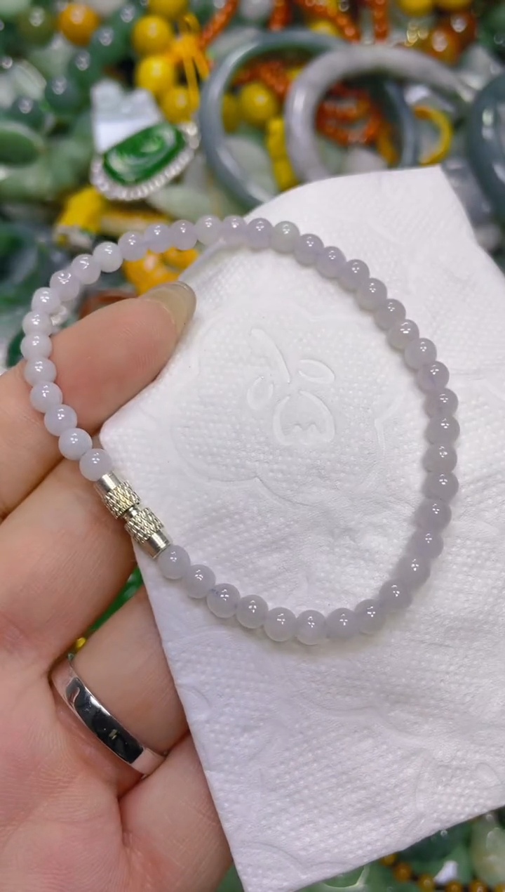 颈饰未镶嵌翡翠4MM