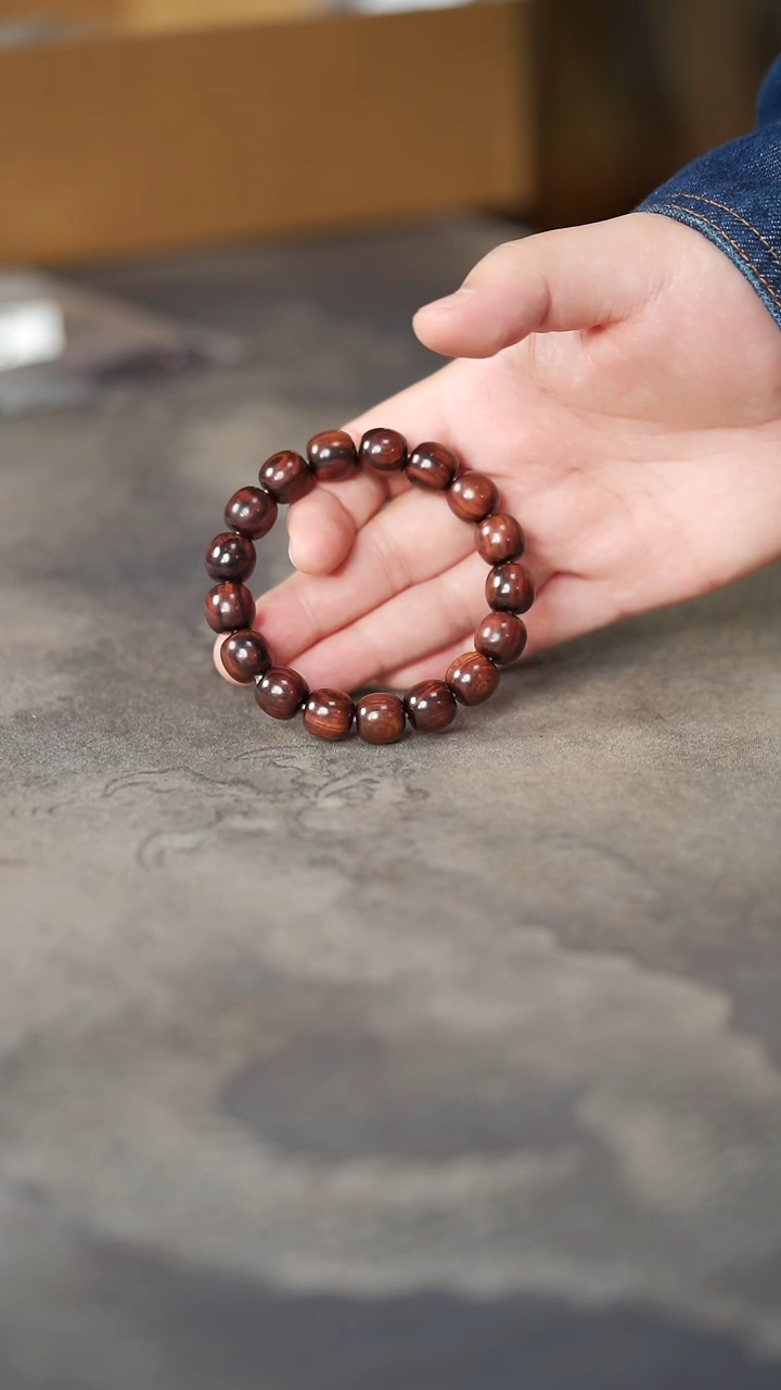 黄花梨/降香黄檀手串/手链521号老料紫油梨13mm手工老型单圈