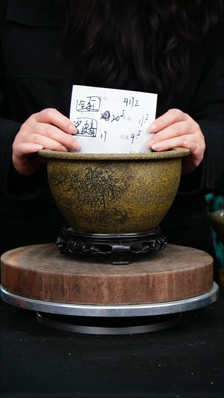 紫砂花盆4172+s紫砂花盆