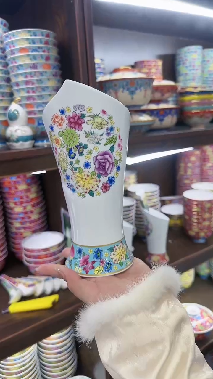 【闪购商品】瓷片筷子筒一只景德镇陶瓷