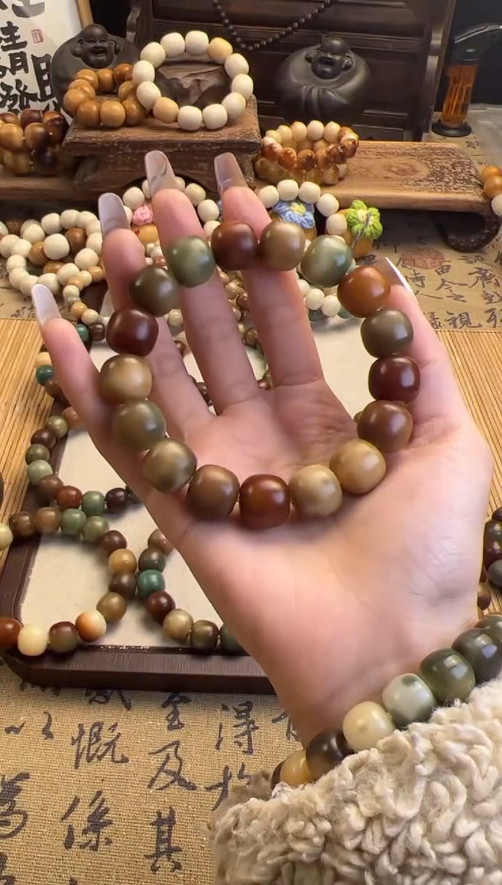 【闪购商品】菩提根/象牙果手串卡14绿野仙踪桶珠手串168