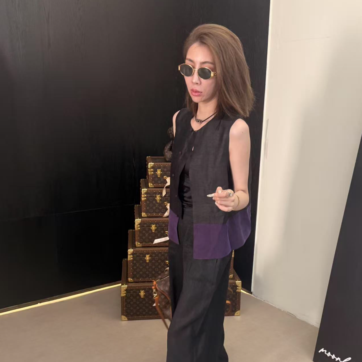 MMYS【香云纱】夏季马夹无袖休闲斜襟温婉风