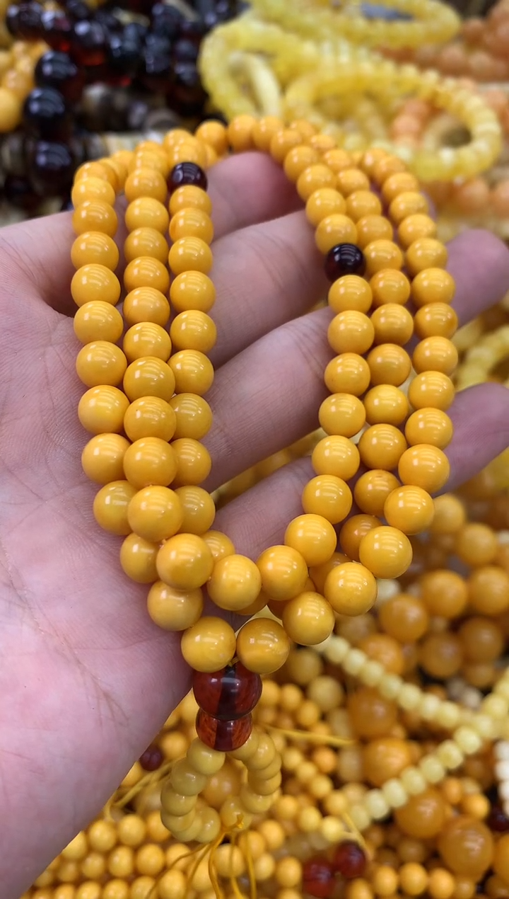裸石蜜蜡未镶嵌链子