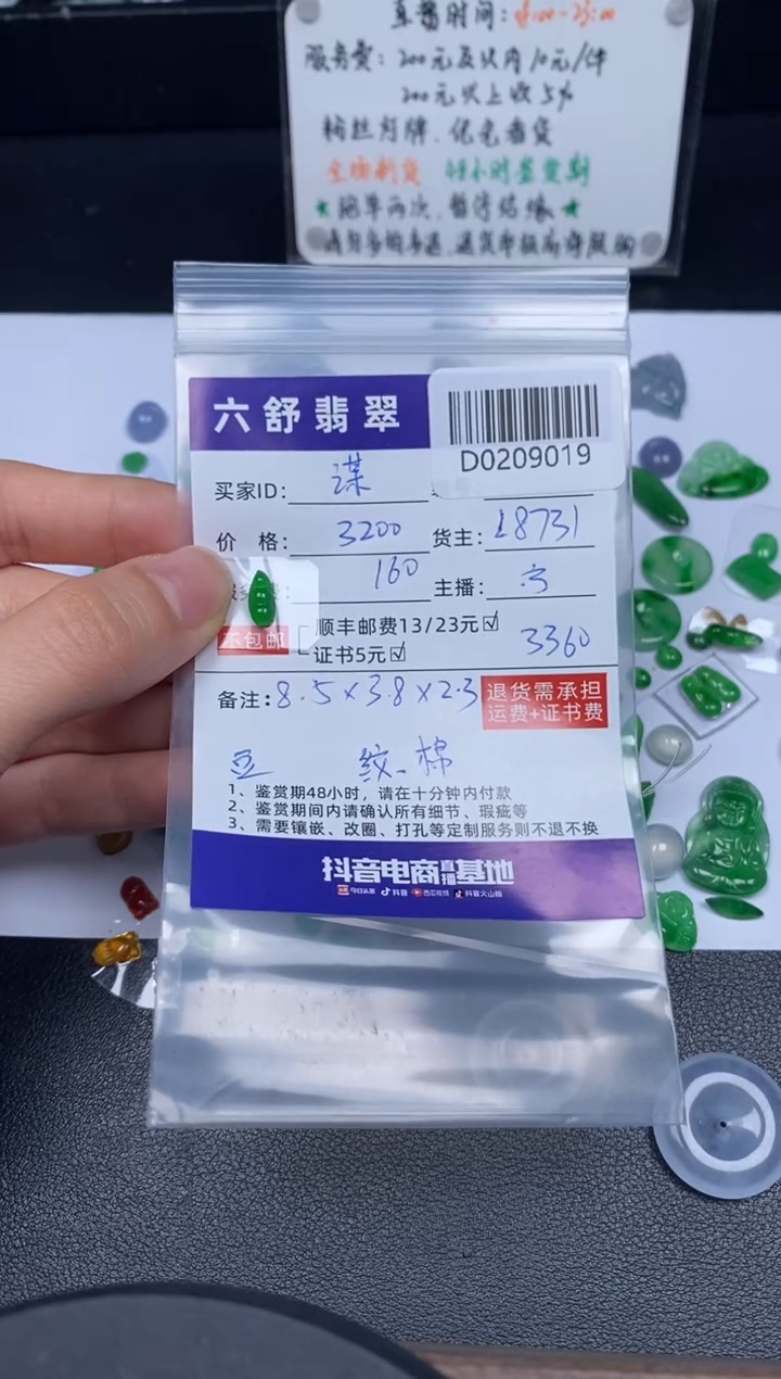 【闪购商品】翡翠吊坠(不含链)未镶嵌D0209019