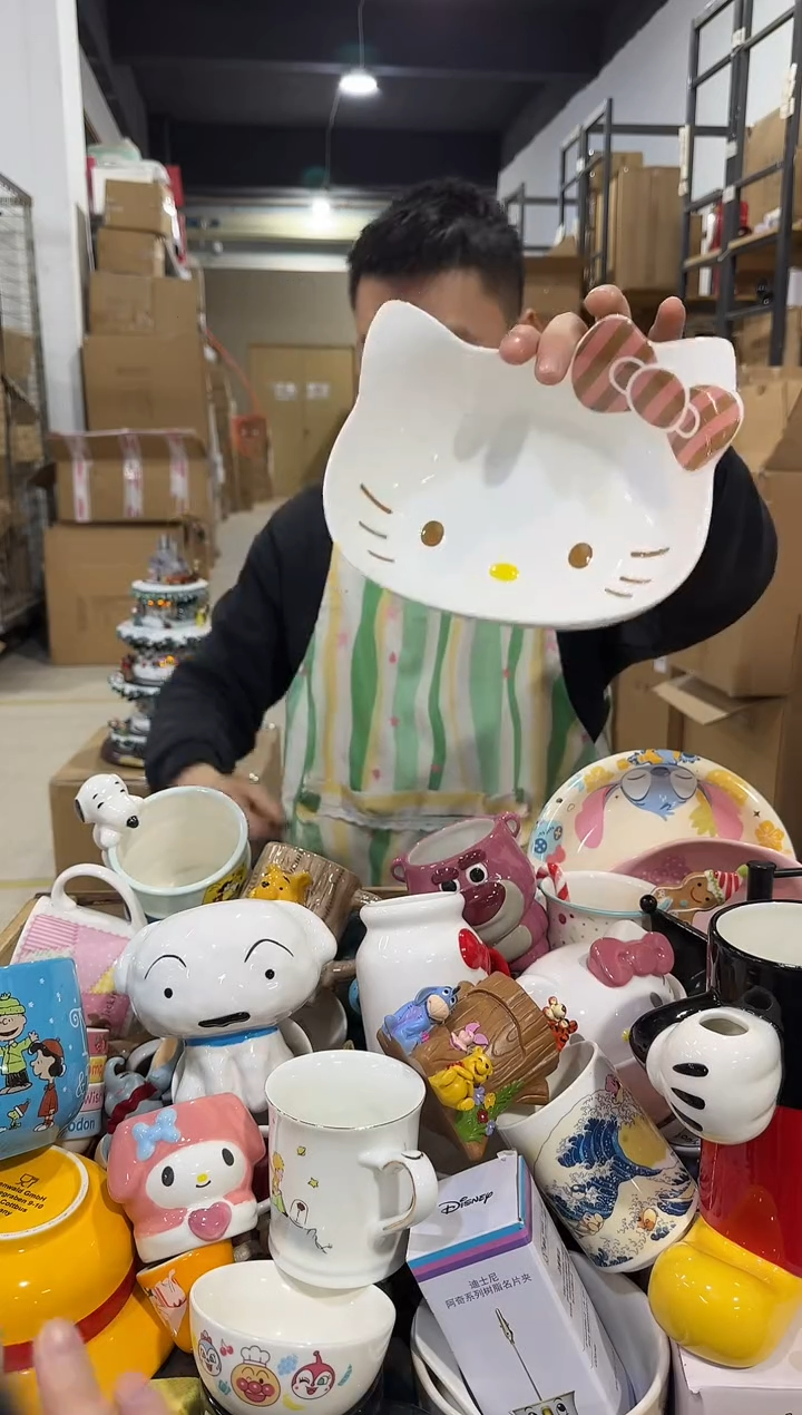 瓷片kt猫深碗   