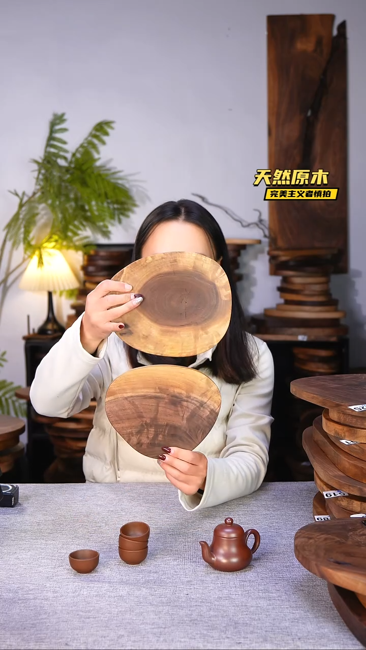 木北美黑胡桃原木.干裂疤结不属于商品质量问题完美主义者慎拍