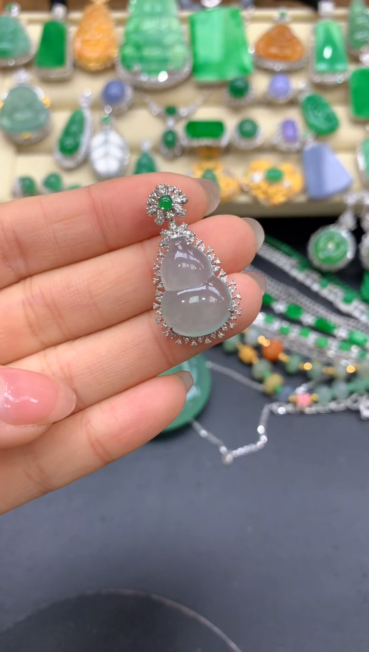 【闪购商品】翡翠颈饰18K金镶嵌162-中国好珍宝