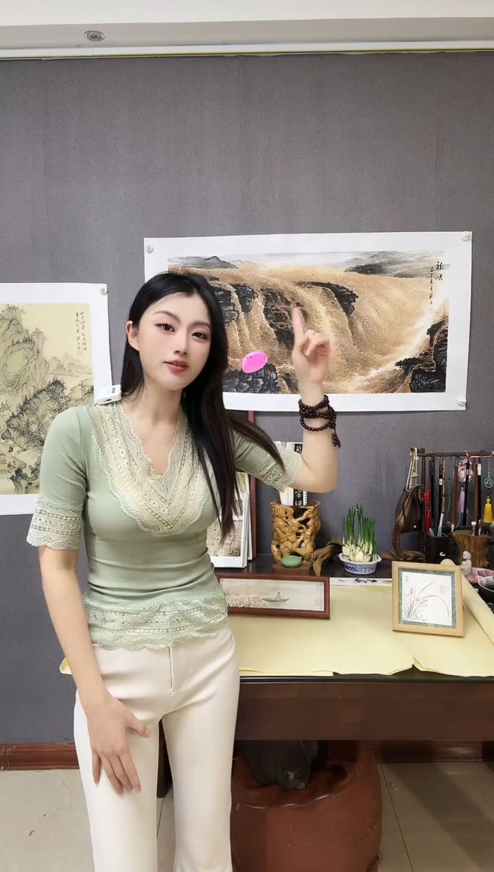 国画开场福利手绘国画《黄河》