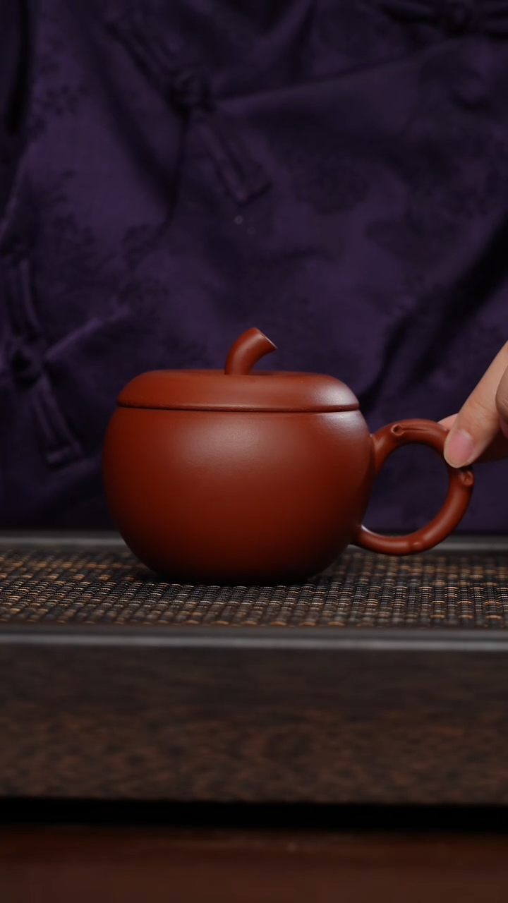 【闪购商品】紫砂茶杯非遗茶器-苹果盖杯