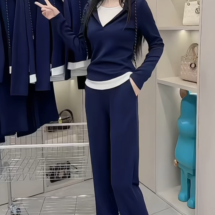 女装显瘦减龄百搭气质运动网红洋气时尚休闲显瘦气质运动网红春季