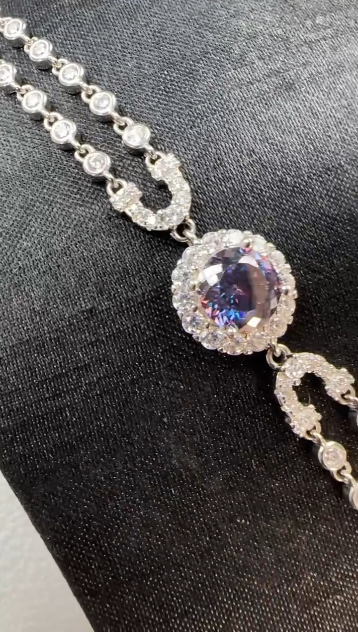 主播定制链接紫色款手链