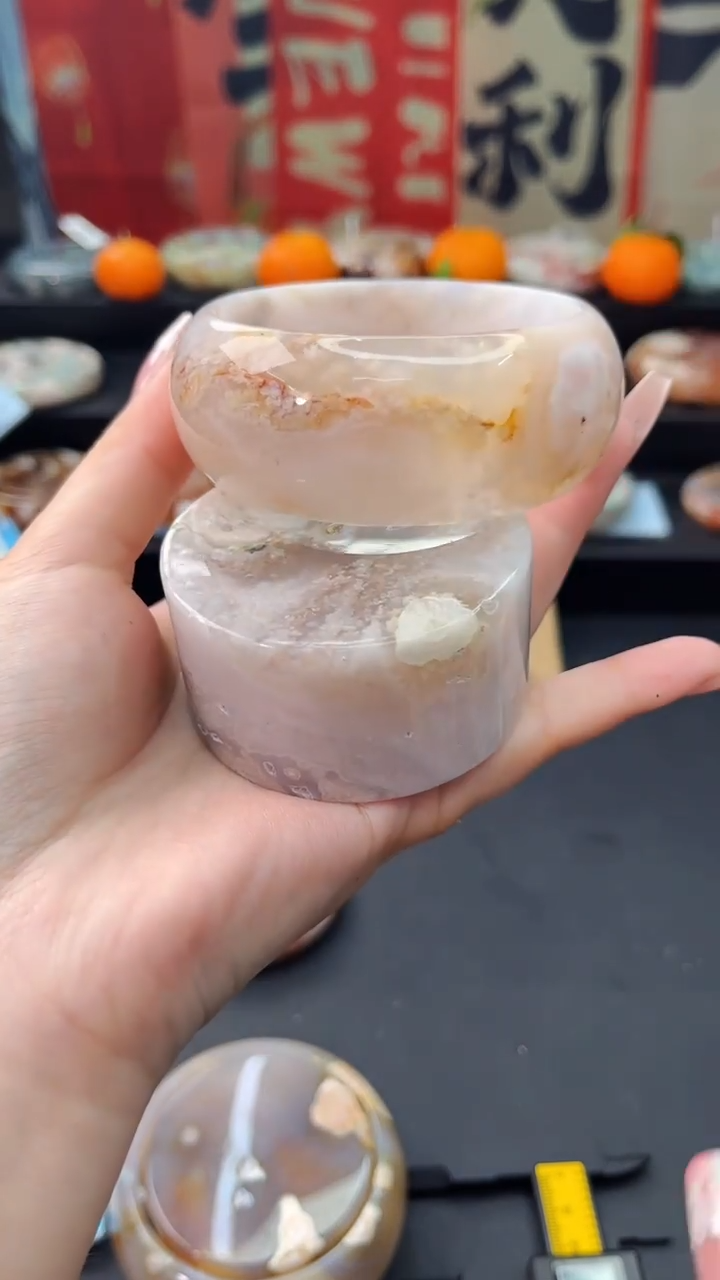 【闪购商品】石英质玉手镯未镶嵌赠送镯心（60圈口）无证书