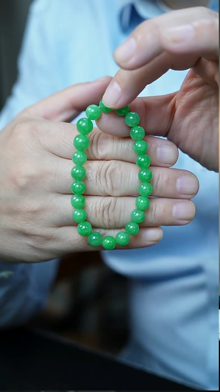 未镶嵌手串翡翠8号-8.2mm手串/D/3