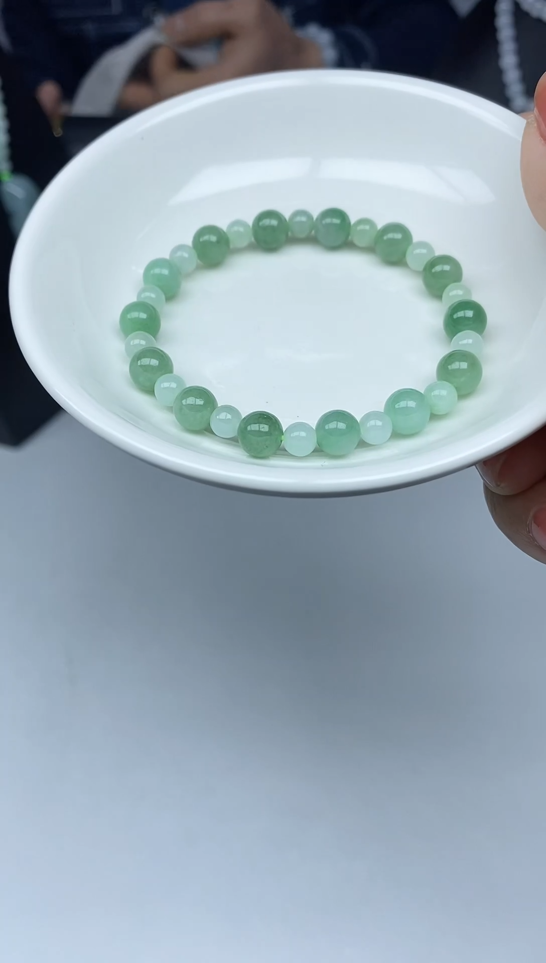 【闪购商品】翡翠手链未镶嵌天然缅甸翡翠A货手串