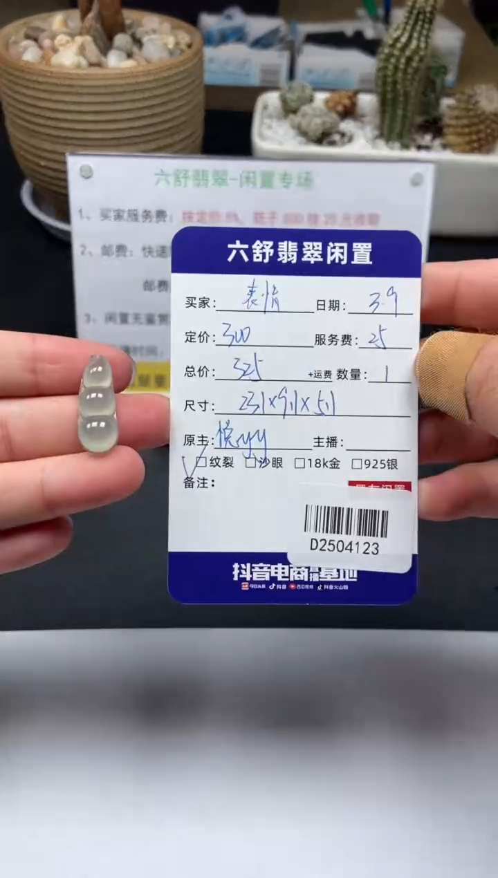 【闪购商品】翡翠颈饰未镶嵌D2504123